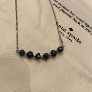 Minimal Pearl bar necklace